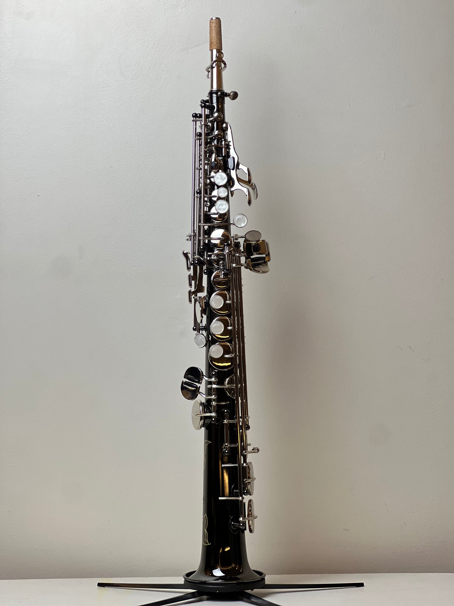 Rookie Straight Soprano Saxophone - Black Silver Finish