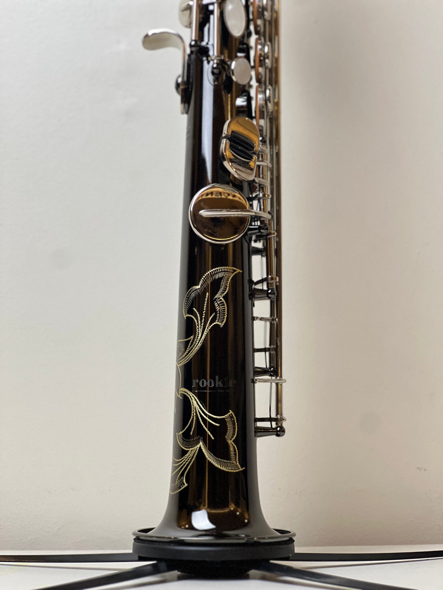 Rookie Straight Soprano Saxophone - Black Silver Finish