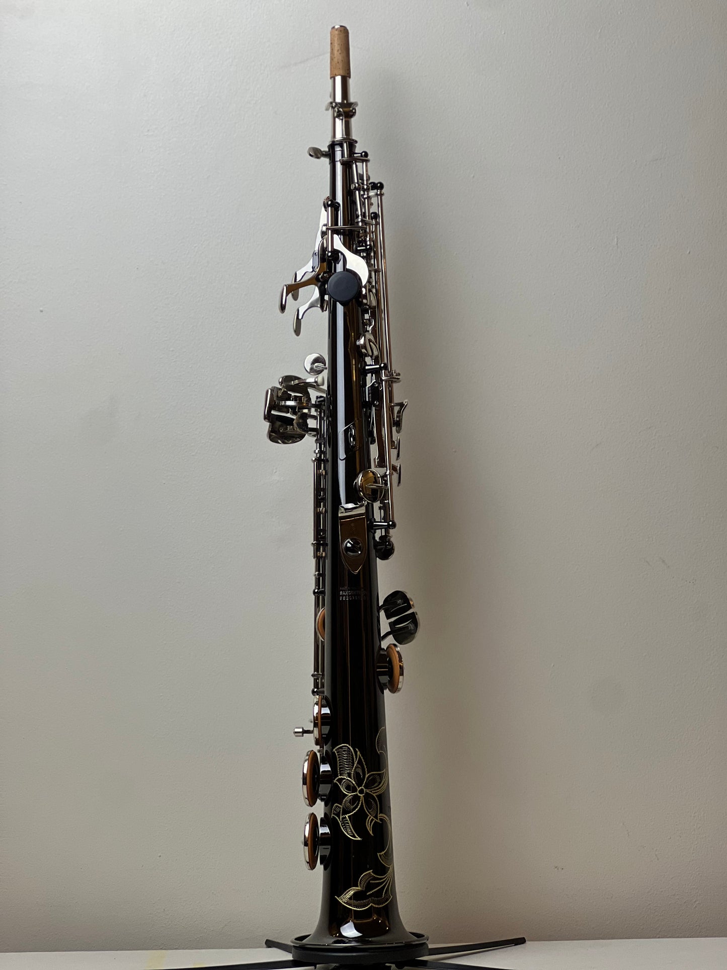 Rookie Straight Soprano Saxophone - Black Silver Finish
