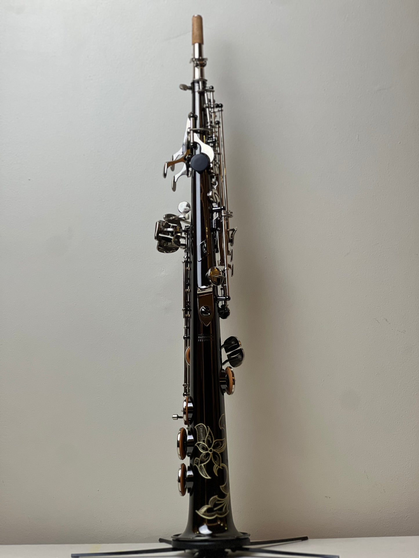 Rookie Straight Soprano Saxophone - Black Silver Finish