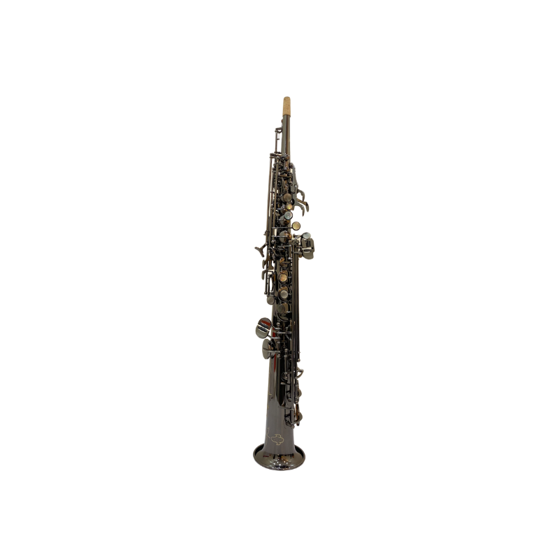 Rivera KSeries Straight Soprano Saxophone - Black Nickel Finish