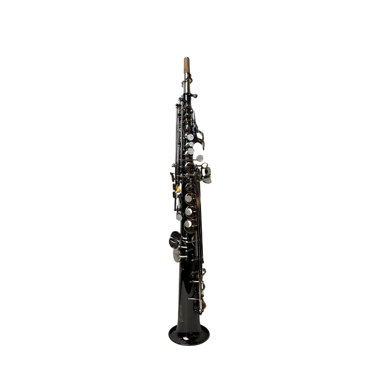 Rookie Straight Soprano Saxophone - Black Silver Finish
