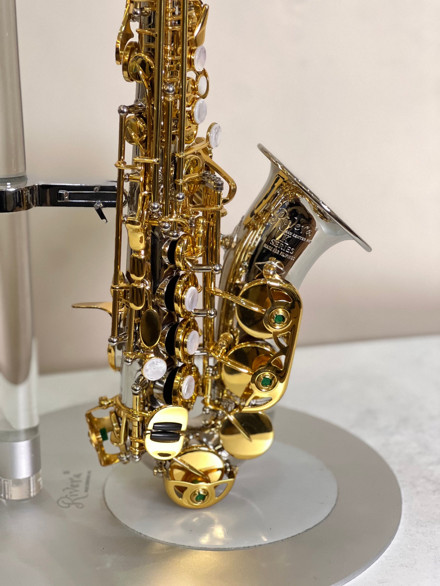 Rivera KSeries Curved Soprano Saxophone - 2Tone Finish