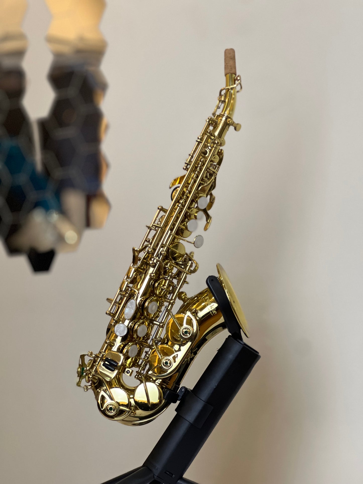 Rookie by SCP Curve Soprano Saxophone - Classic Finish