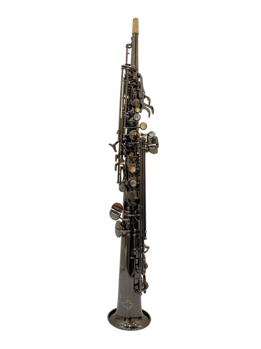 Rivera KSeries Straight Soprano Saxophone - Black Nickel Finish