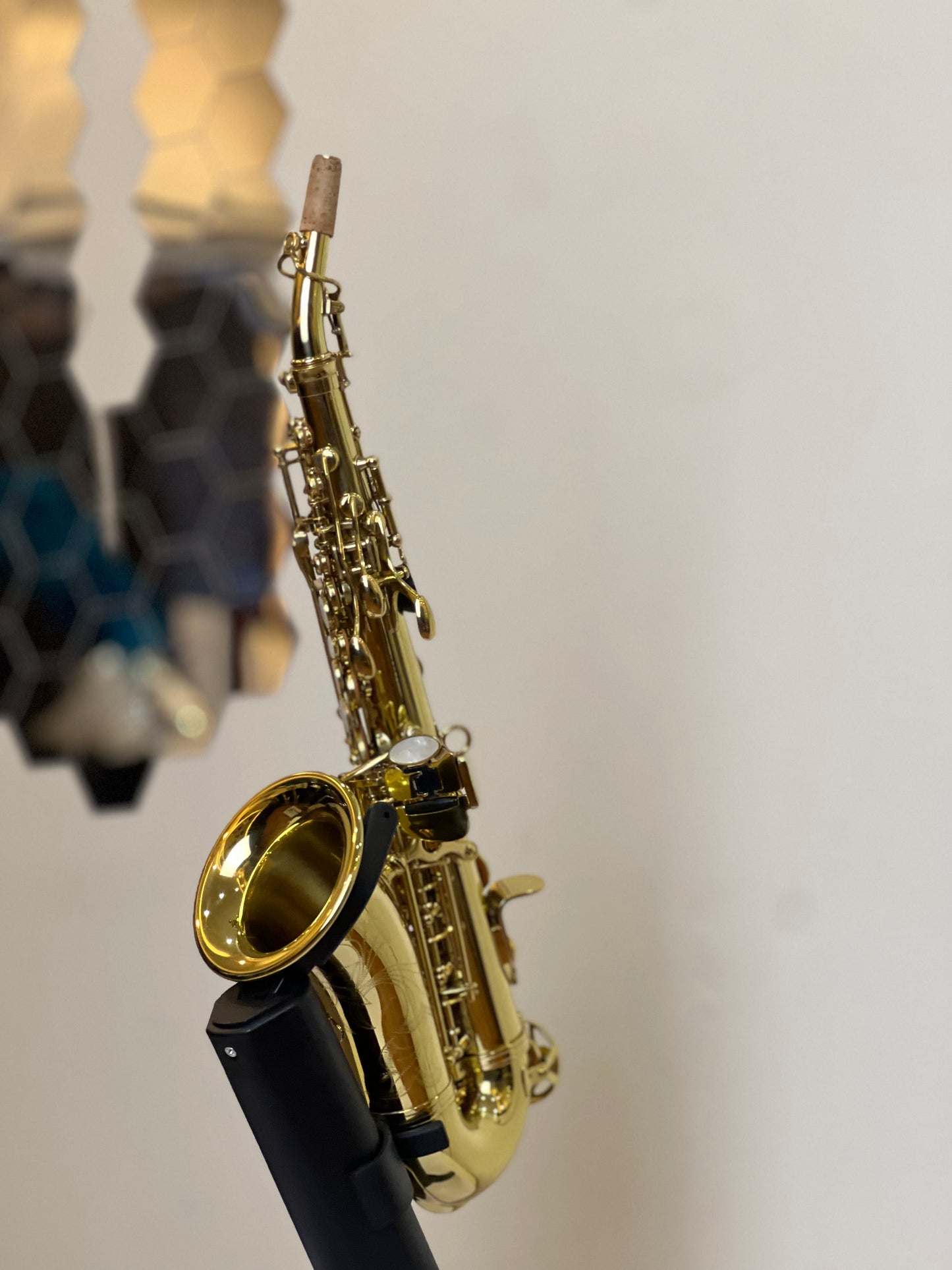 Rookie by SCP Curve Soprano Saxophone - Classic Finish