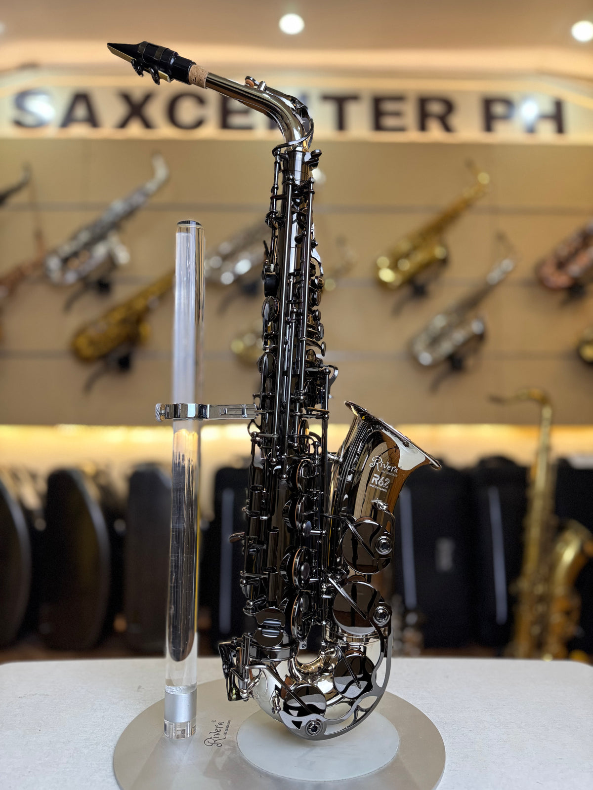 Rivera R62 Alto Saxophone - Silver Black Finish