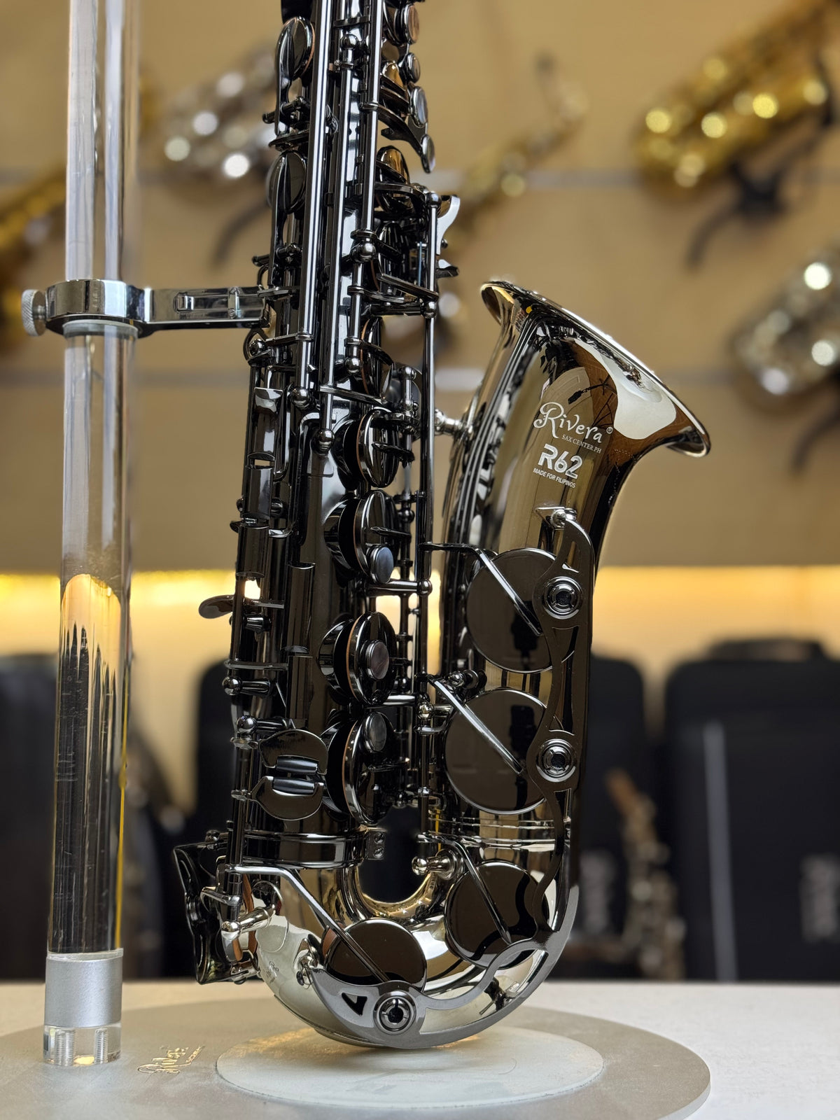 Rivera R62 Alto Saxophone - Silver Black Finish