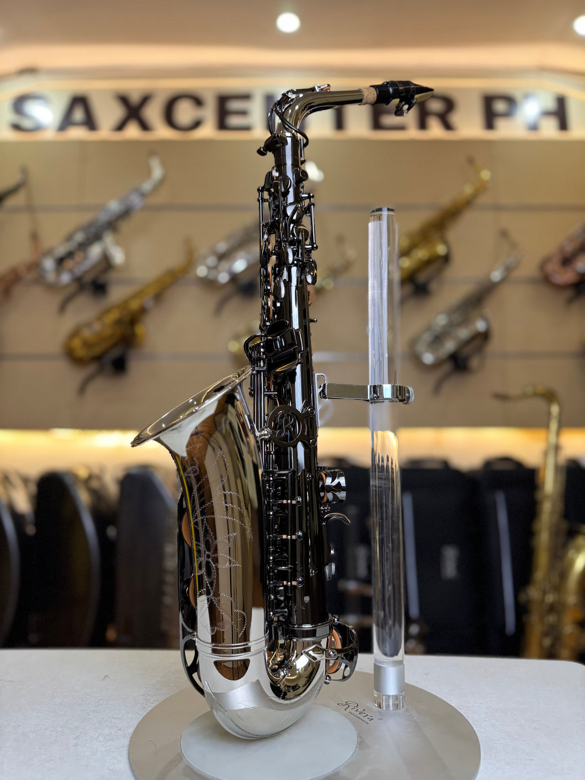 Rivera R62 Alto Saxophone - Silver Black Finish