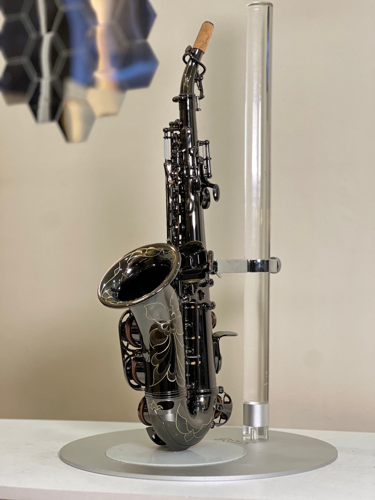 Rivera KSeries Curved Soprano Saxophone - Black Nickel Finish
