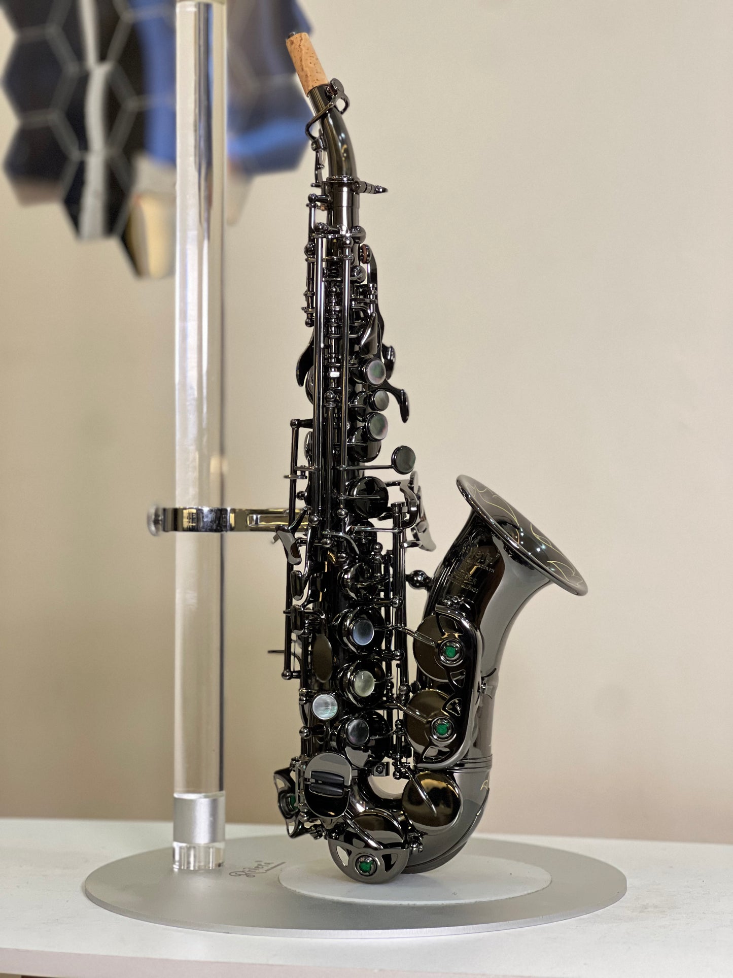 Rivera KSeries Curved Soprano Saxophone - Black Nickel Finish