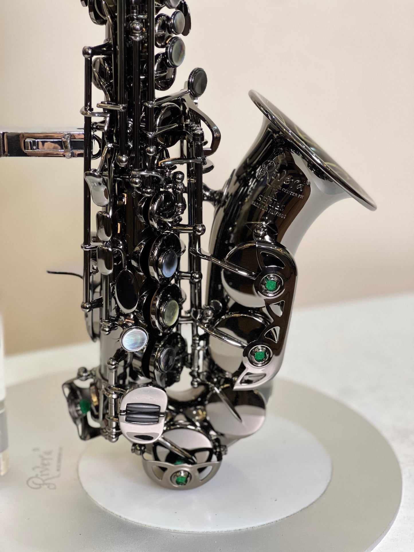 Rivera KSeries Curved Soprano Saxophone - Black Nickel Finish