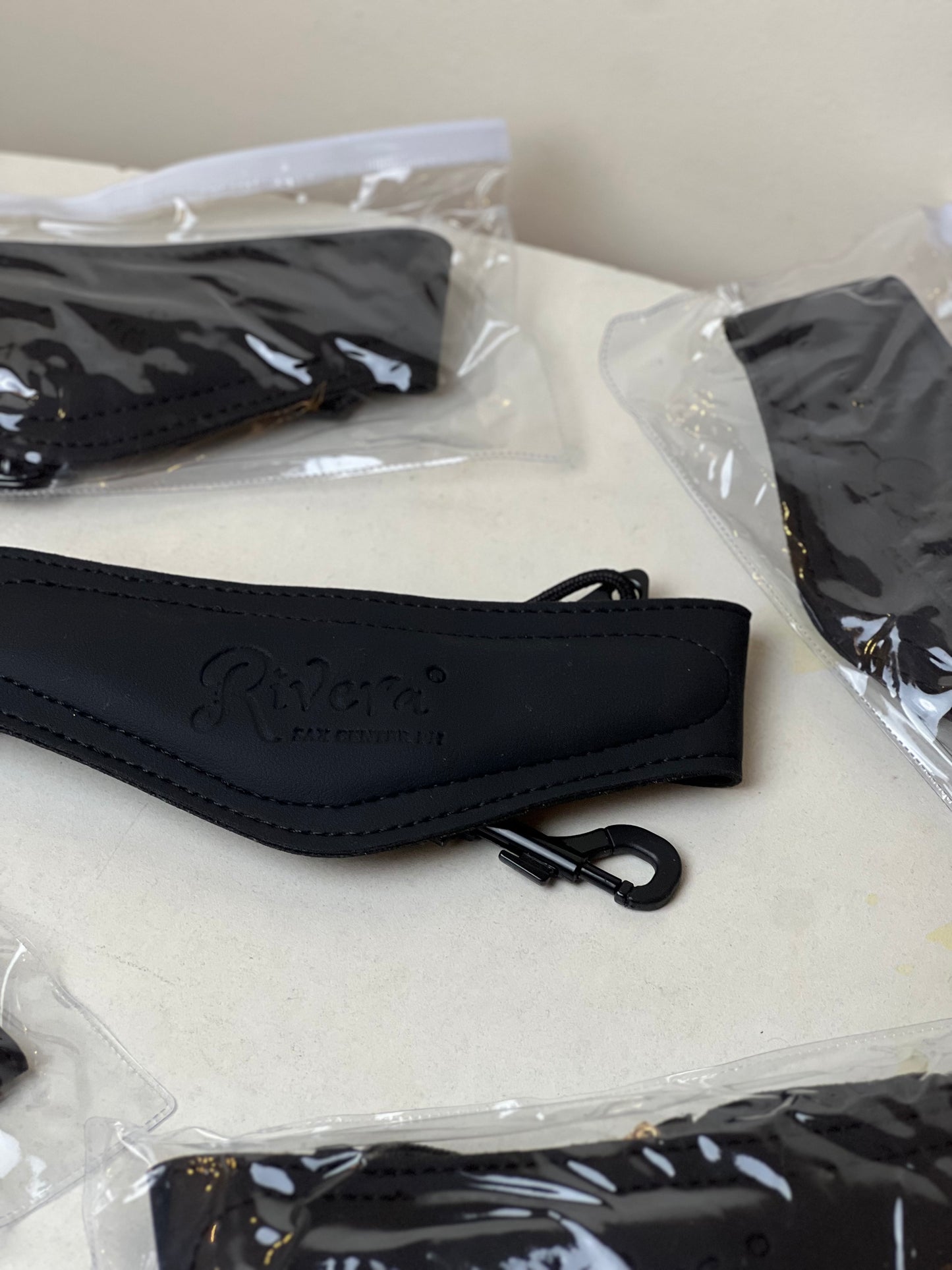 Rivera Leather Neck Strap - Black