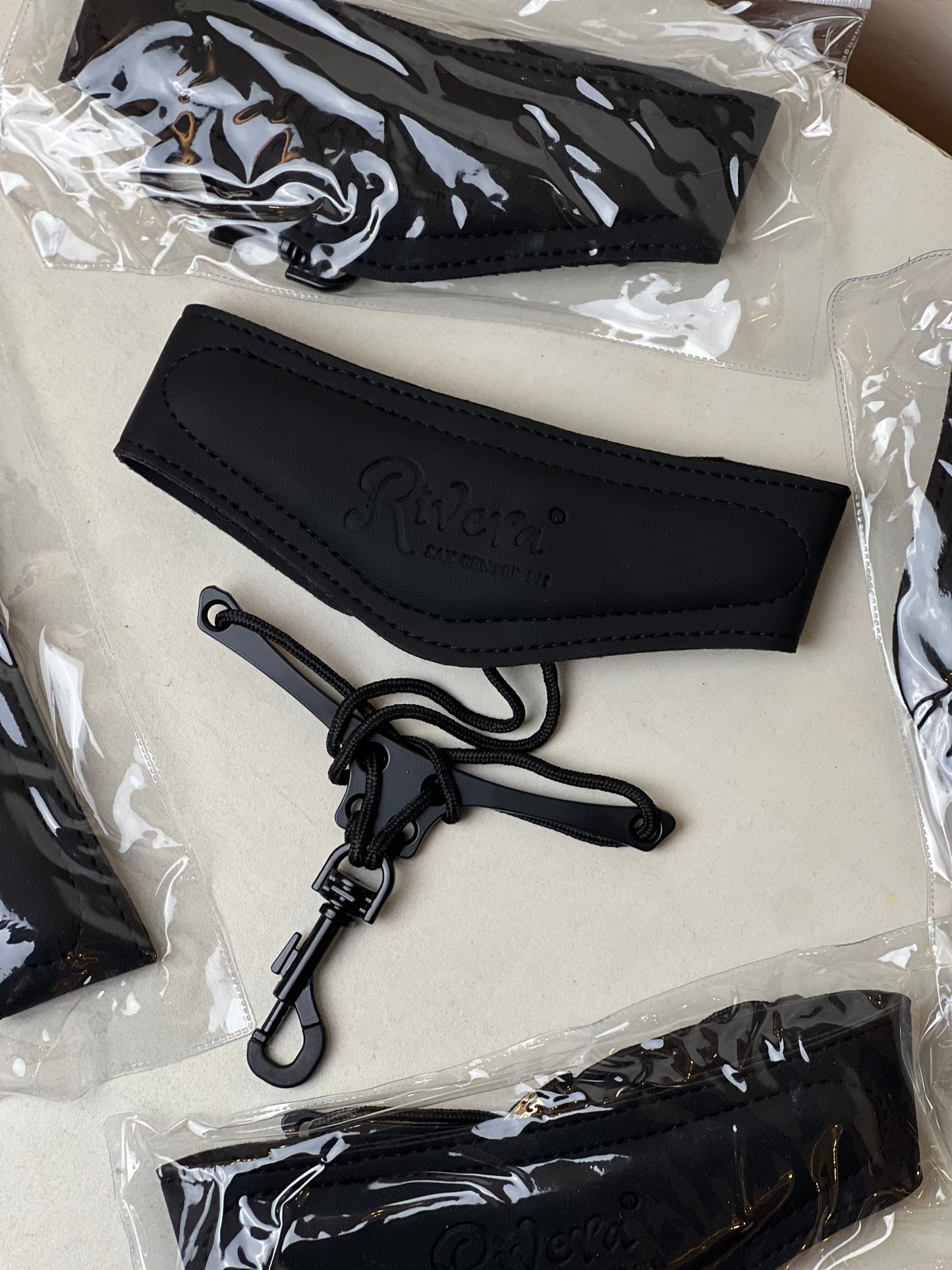 Rivera Leather Neck Strap - Black