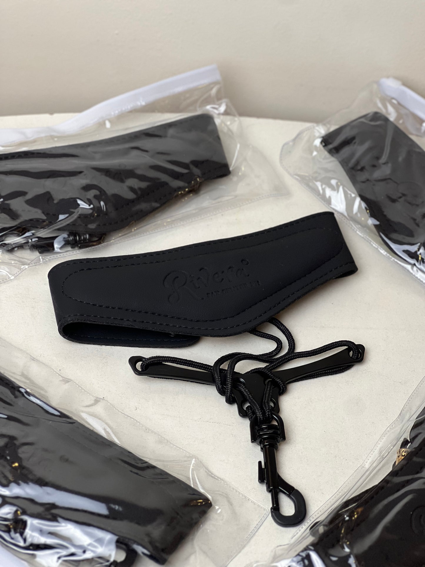 Rivera Leather Neck Strap - Black