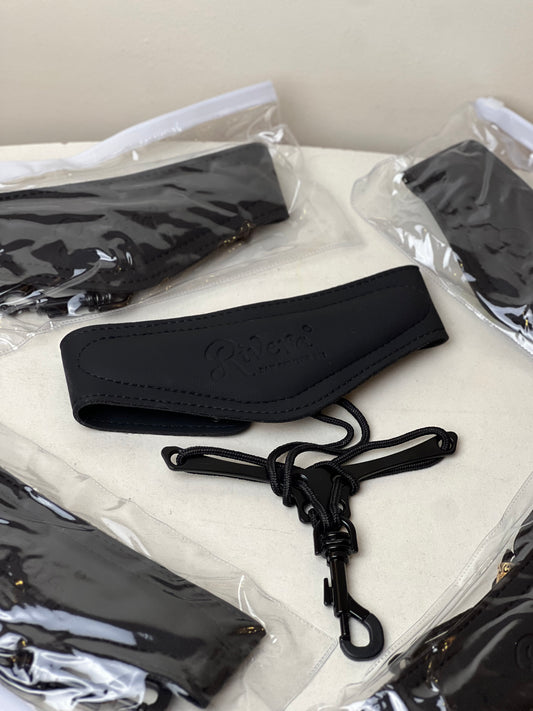 Rivera Leather Neck Strap - Black