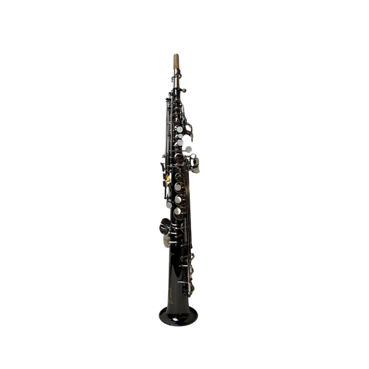 Rookie Straight Soprano Saxophone - Black Silver Finish